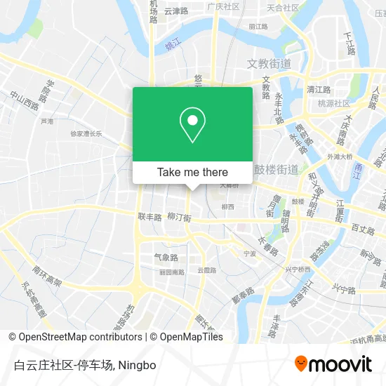 白云庄社区-停车场 map