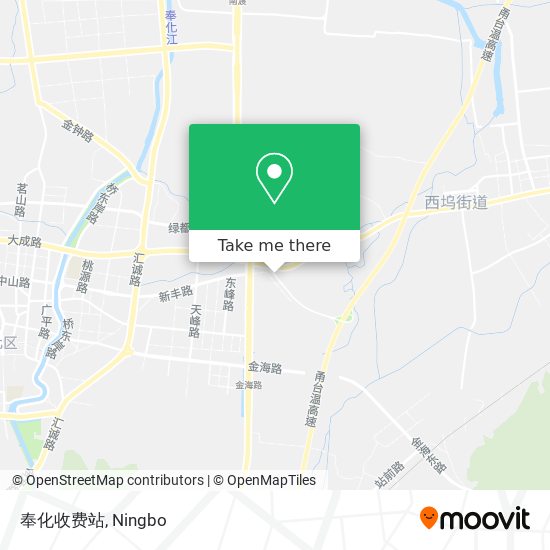 奉化收费站 map