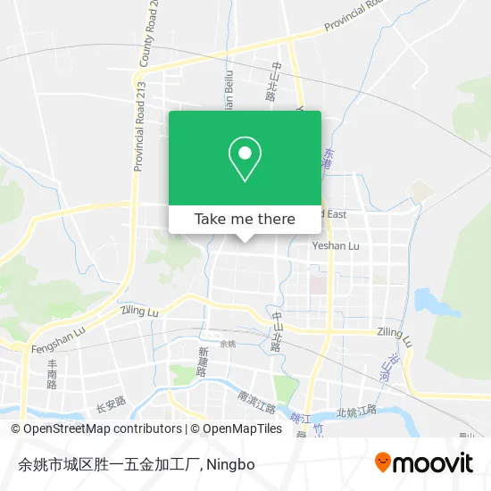 余姚市城区胜一五金加工厂 map
