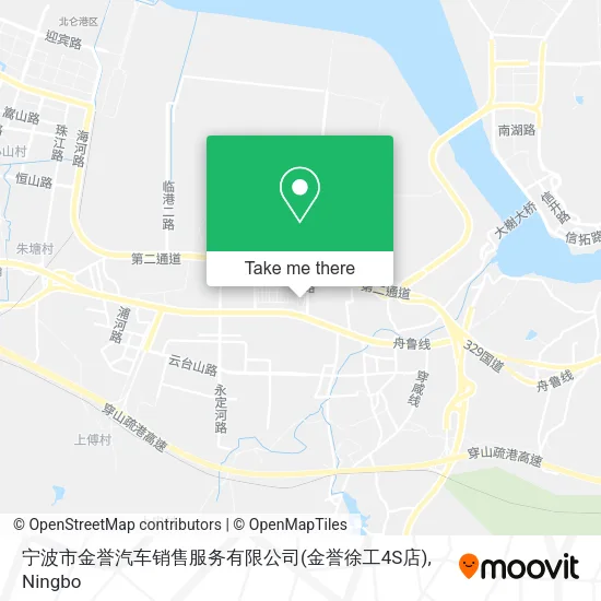 宁波市金誉汽车销售服务有限公司(金誉徐工4S店) map