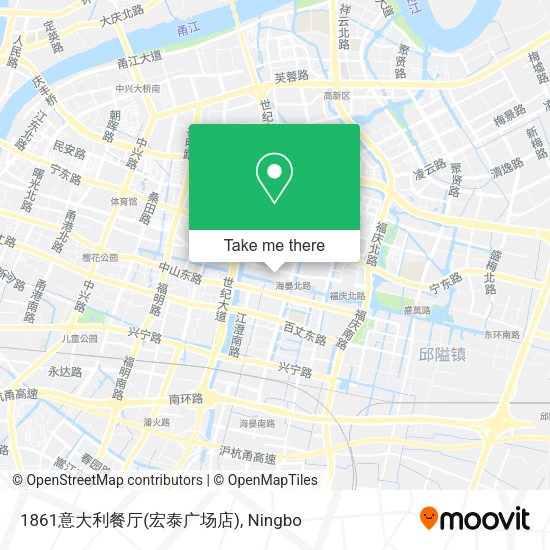 1861意大利餐厅(宏泰广场店) map