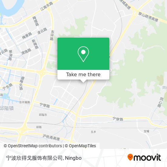 宁波欣得戈服饰有限公司 map