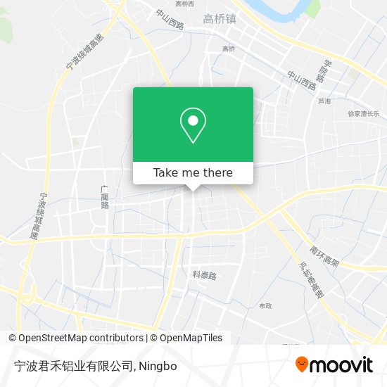 宁波君禾铝业有限公司 map