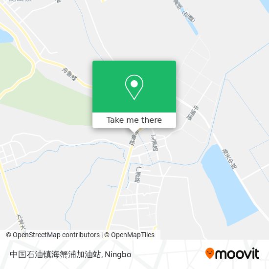 中国石油镇海蟹浦加油站 map
