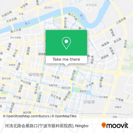 河清北路会展路口(宁波市眼科医院西) map