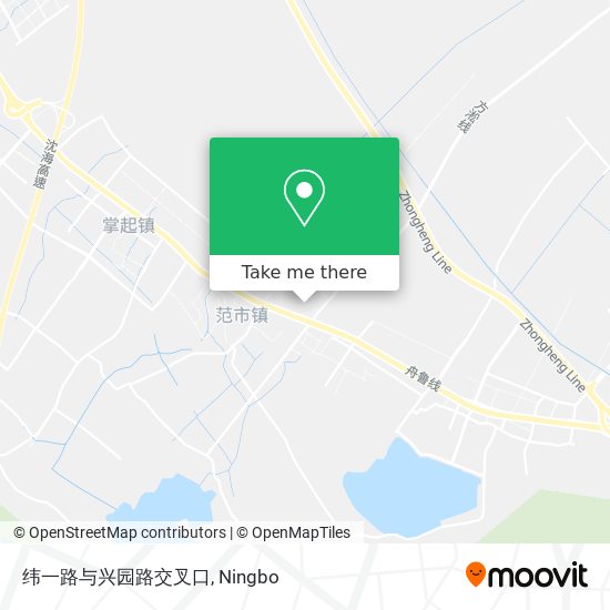 纬一路与兴园路交叉口 map