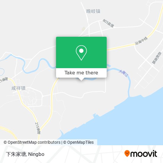 下朱家塘 map