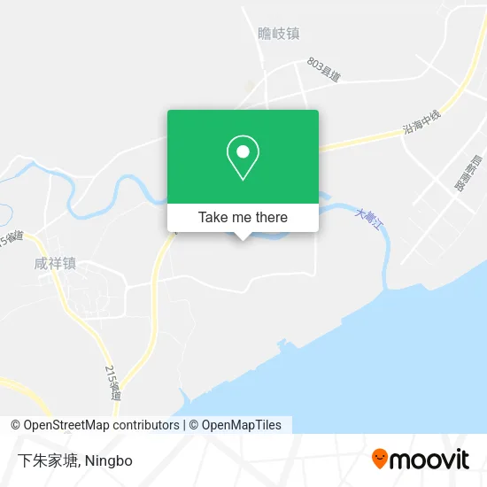 下朱家塘 map
