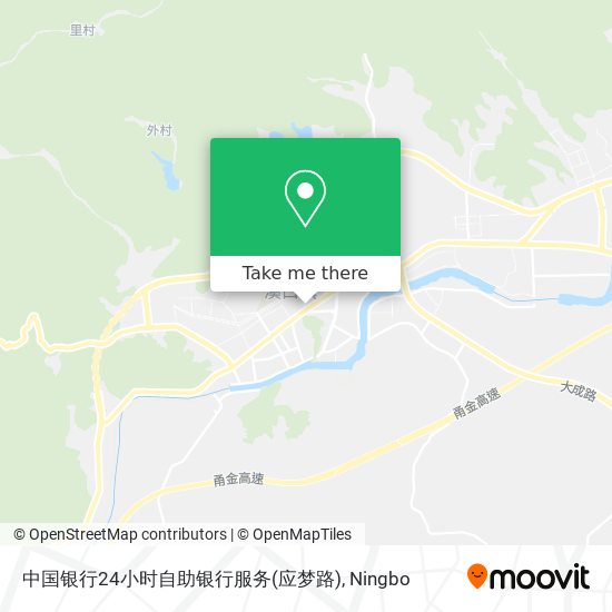 中国银行24小时自助银行服务(应梦路) map