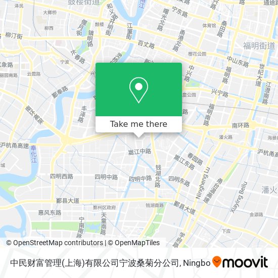 中民财富管理(上海)有限公司宁波桑菊分公司 map