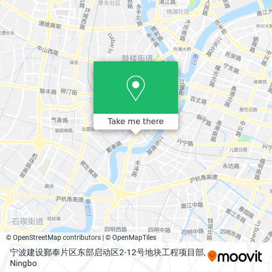 宁波建设鄞奉片区东部启动区2-12号地块工程项目部 map