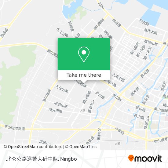 北仑公路巡警大矸中队 map