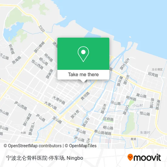 宁波北仑骨科医院-停车场 map