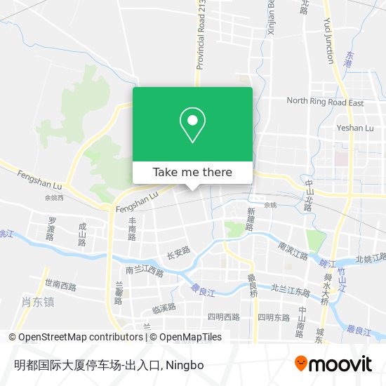 明都国际大厦停车场-出入口 map