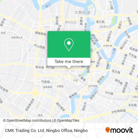 CMK Trading Co. Ltd. Ningbo Office map