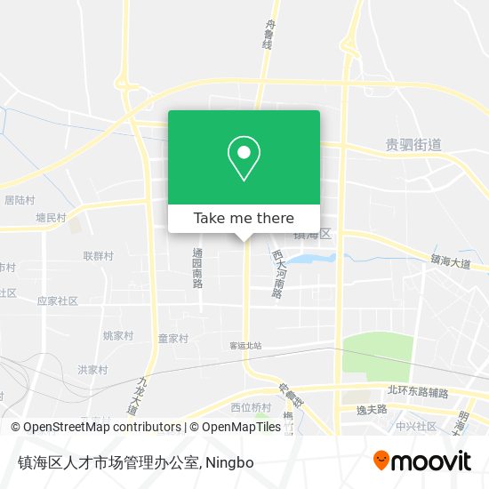 镇海区人才市场管理办公室 map