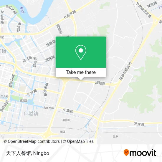 天下人餐馆 map
