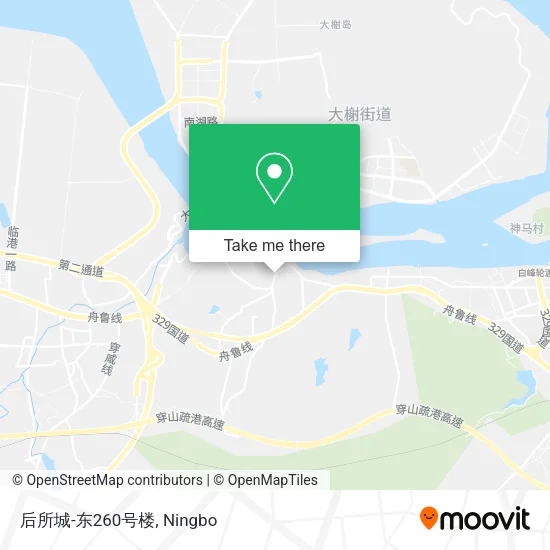 后所城-东260号楼 map