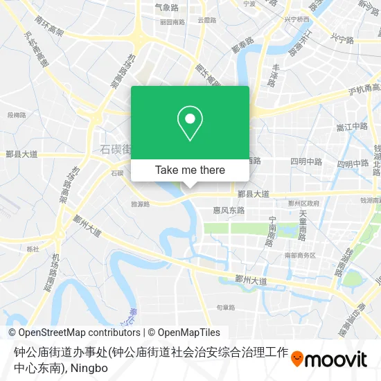 钟公庙街道办事处(钟公庙街道社会治安综合治理工作中心东南) map