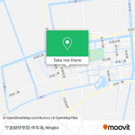 宁波财经学院-停车场 map