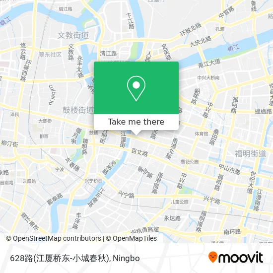 628路(江厦桥东-小城春秋) map