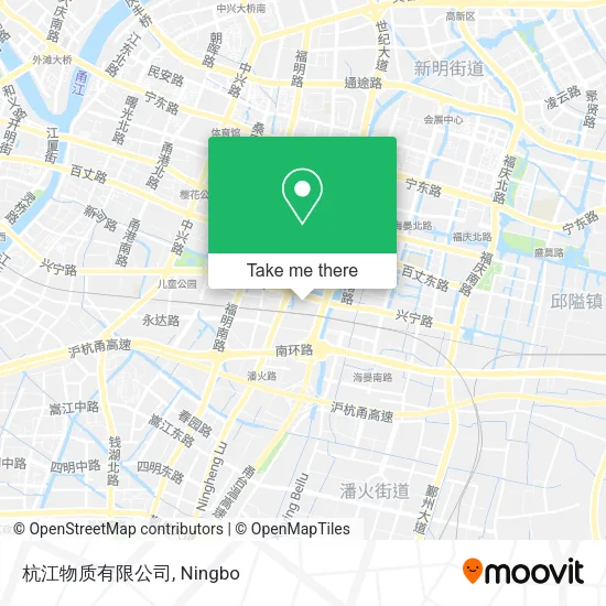 杭江物质有限公司 map