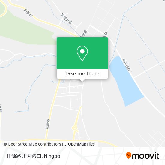 开源路北大路口 map