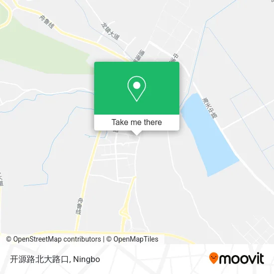 开源路北大路口 map