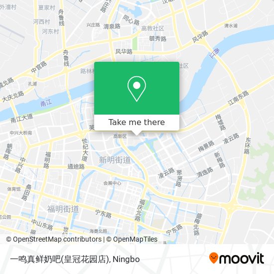 一鸣真鲜奶吧(皇冠花园店) map