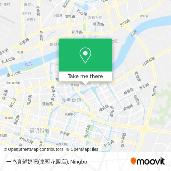 一鸣真鲜奶吧(皇冠花园店) map