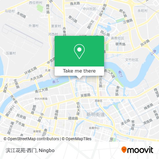 滨江花苑-西门 map