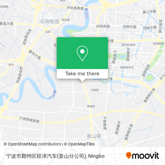 宁波市鄞州区联泽汽车(姜山分公司) map