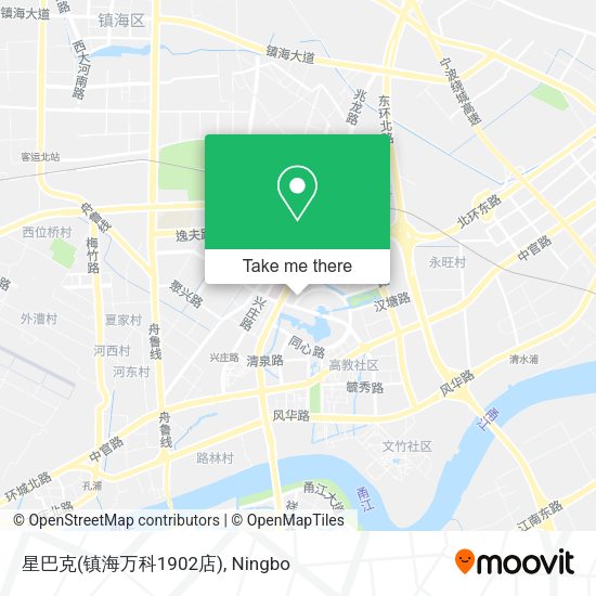 星巴克(镇海万科1902店) map