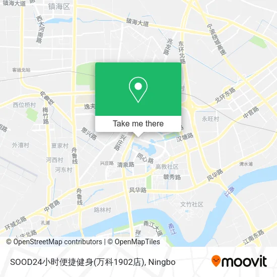 SOOD24小时便捷健身(万科1902店) map