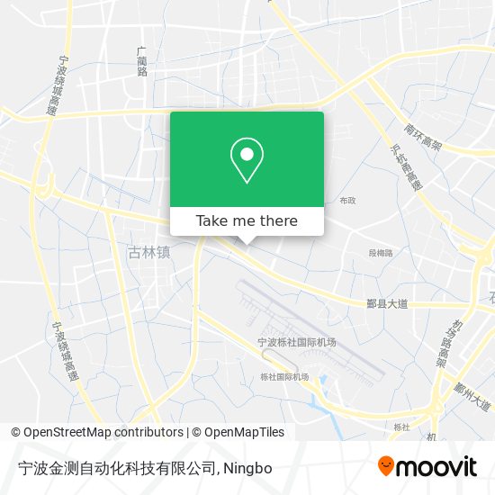 宁波金测自动化科技有限公司 map