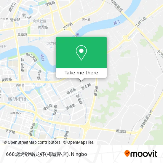 668烧烤砂锅龙虾(梅墟路店) map