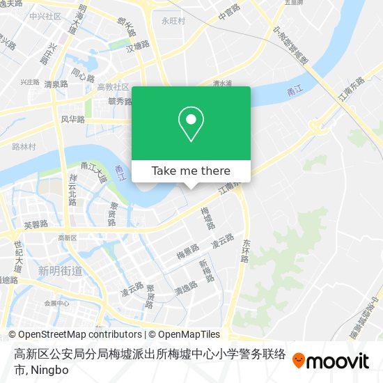 高新区公安局分局梅墟派出所梅墟中心小学警务联络市 map