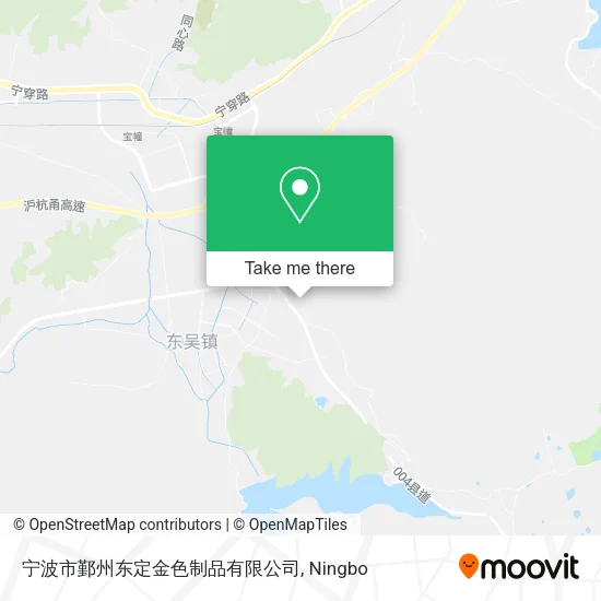 宁波市鄞州东定金色制品有限公司 map