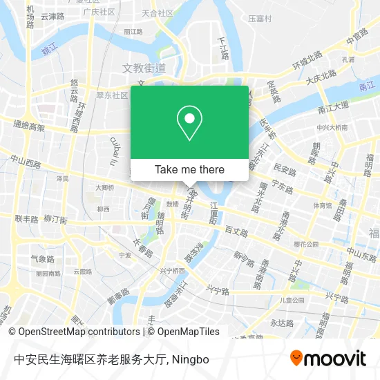 中安民生海曙区养老服务大厅 map