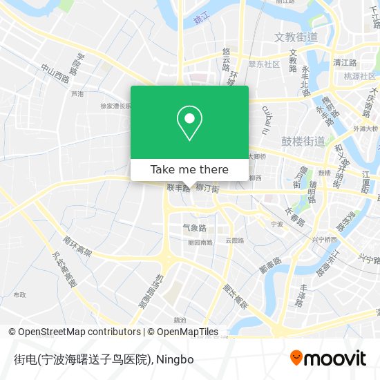 街电(宁波海曙送子鸟医院) map