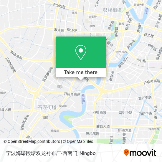 宁波海曙段塘双龙衬布厂-西南门 map