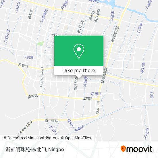 新都明珠苑-东北门 map