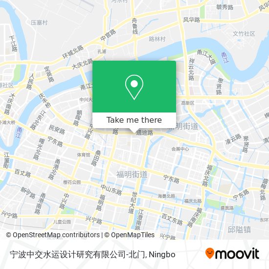 宁波中交水运设计研究有限公司-北门 map