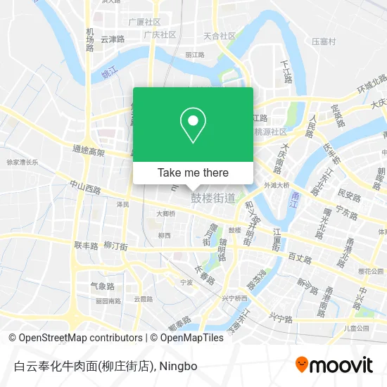 白云奉化牛肉面(柳庄街店) map