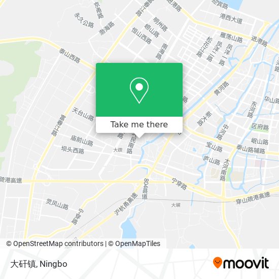 大矸镇 map