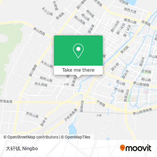 大矸镇 map