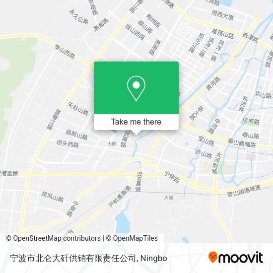 宁波市北仑大矸供销有限责任公司 map