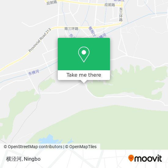 横泾河 map