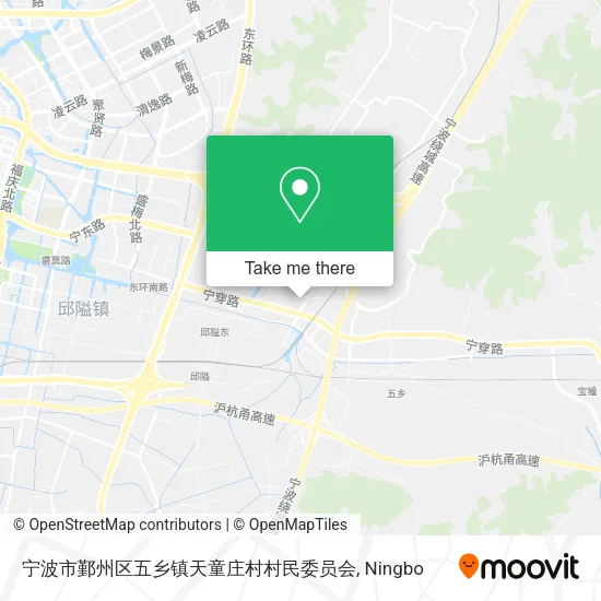 宁波市鄞州区五乡镇天童庄村村民委员会 map