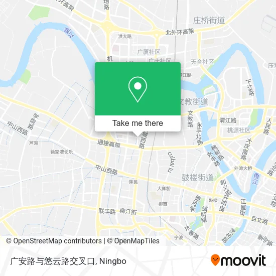 广安路与悠云路交叉口 map